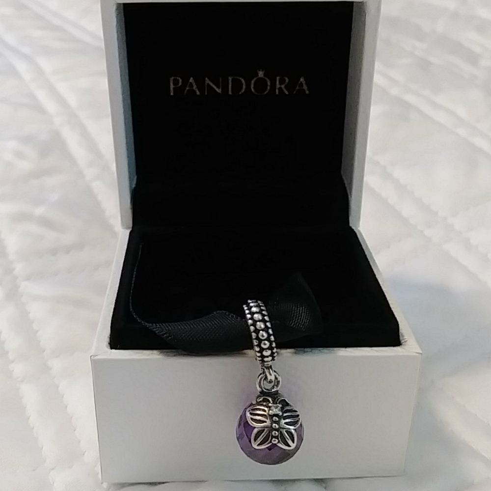 Authentic Pandora Morning Butterfly Purple